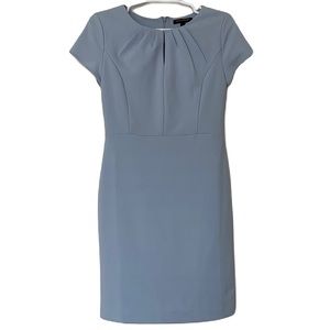 BANANA REPUBLIC DRESS, BABY BLUE, KEYHOLE CHEST, CAP SLEEVE